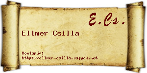 Ellmer Csilla névjegykártya